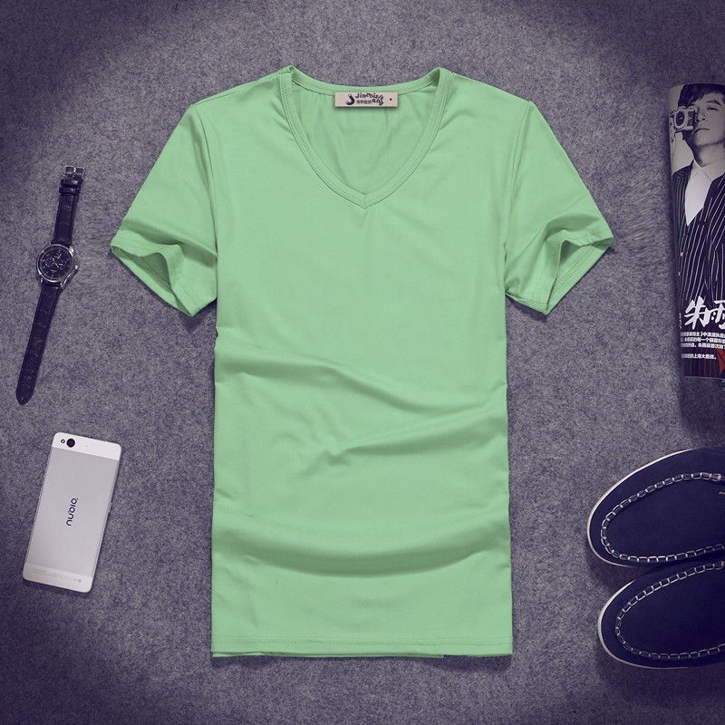 Wewewow - Effen T-shirt met korte mouwen