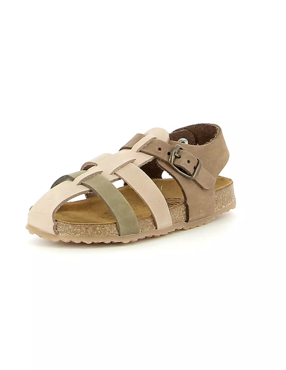 PLAKTON POLKA - Sandales & nu-pieds Kakisablechataigne