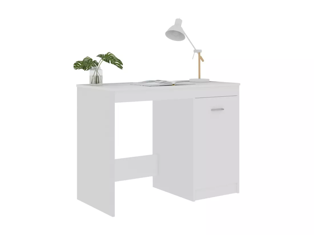 Bureau Blanc 100x50x76 cm Bois d'ingénierie