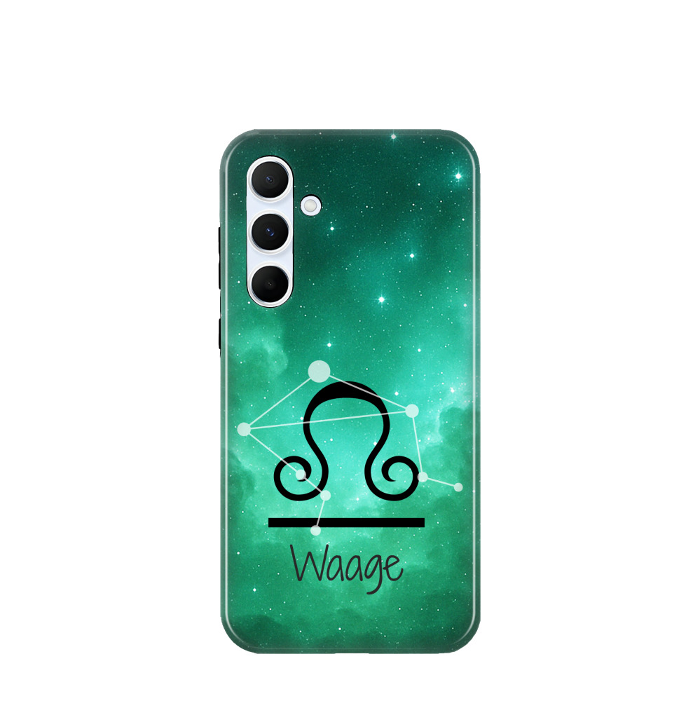 Samsung Galaxy A55 Hybrid (Kunststoff / Gummi) Hülle Waage 2 - Grün