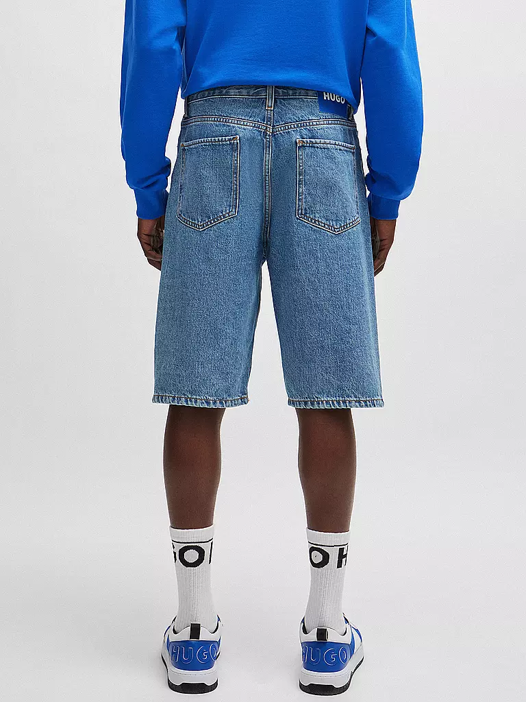 HUGO Jeansshorts SKATE SHORTS blau