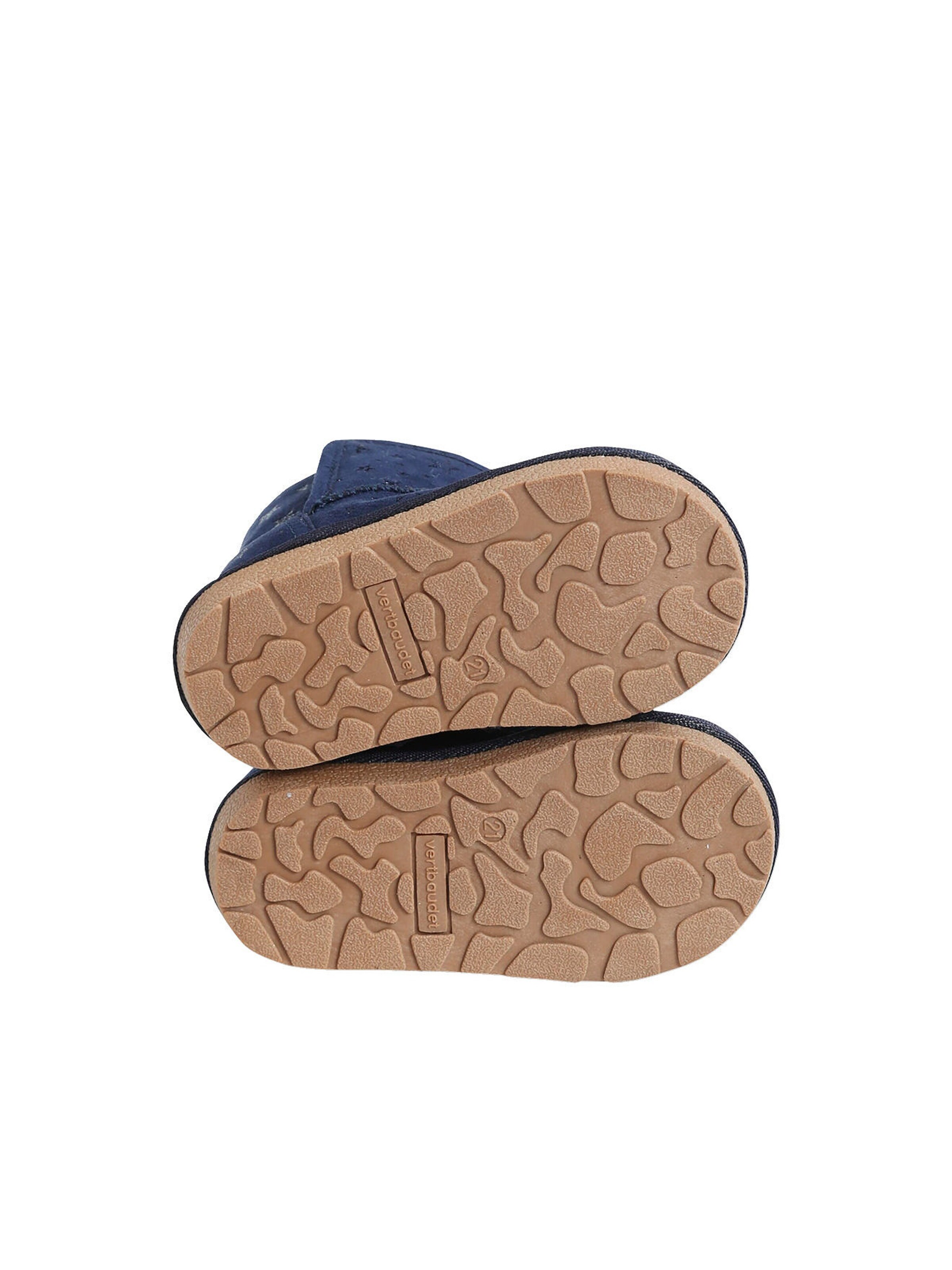 Vertbaudet Gefütterte Mädchen Baby Winterstiefel marine sterne glanzeffekt