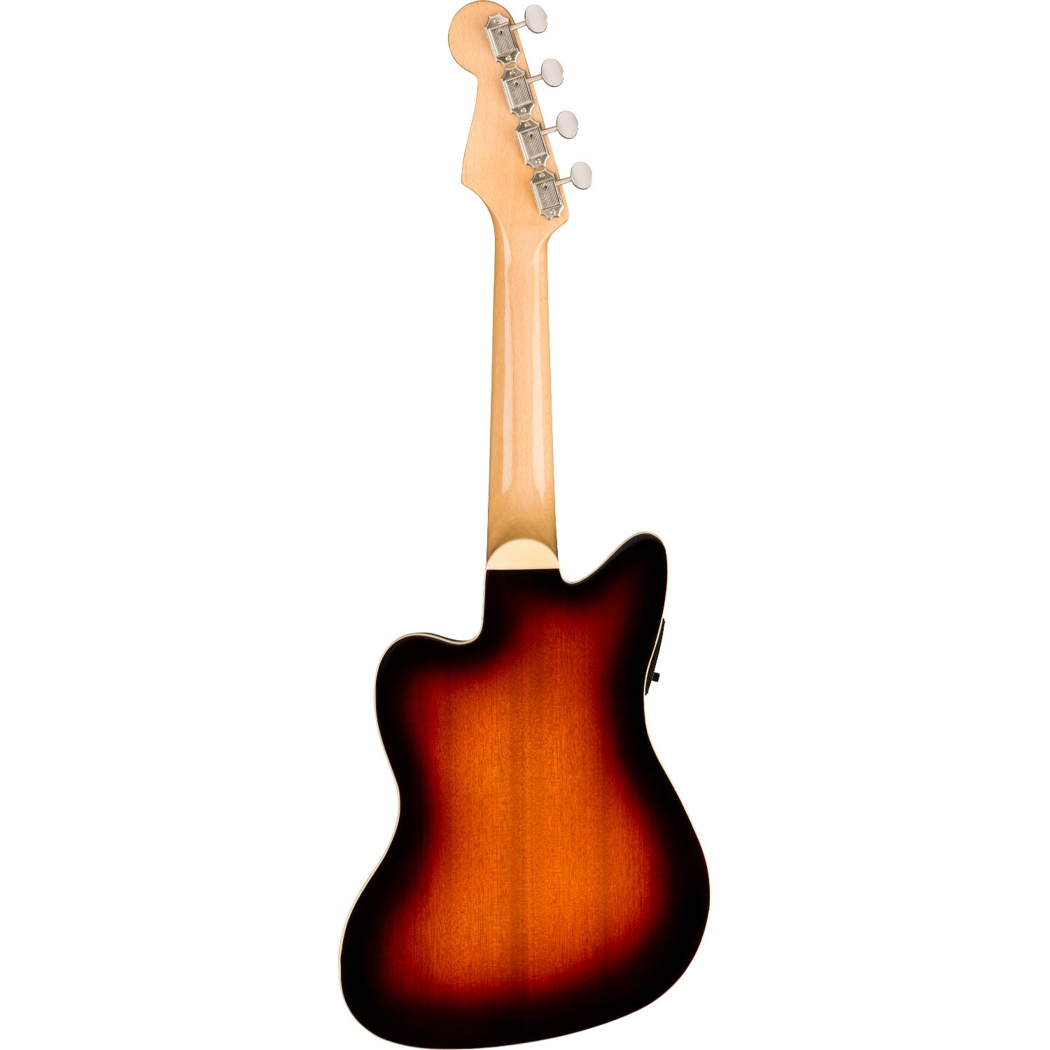 Fender Fullerton Jazzmaster Uke WN Tortoiseshell Pickguard 3-Color Sunburst elektrisch-akoestische ukelele