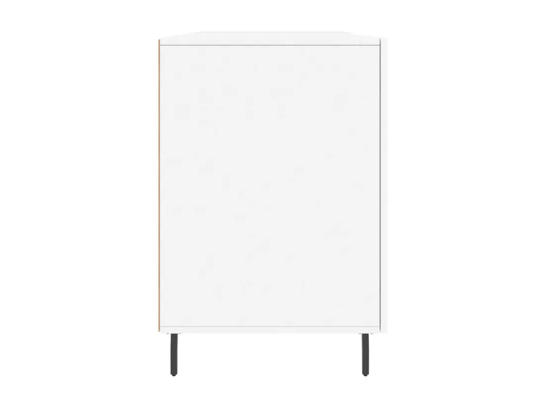 Bureau blanc 140x50x75 cm bois d'ingénierie