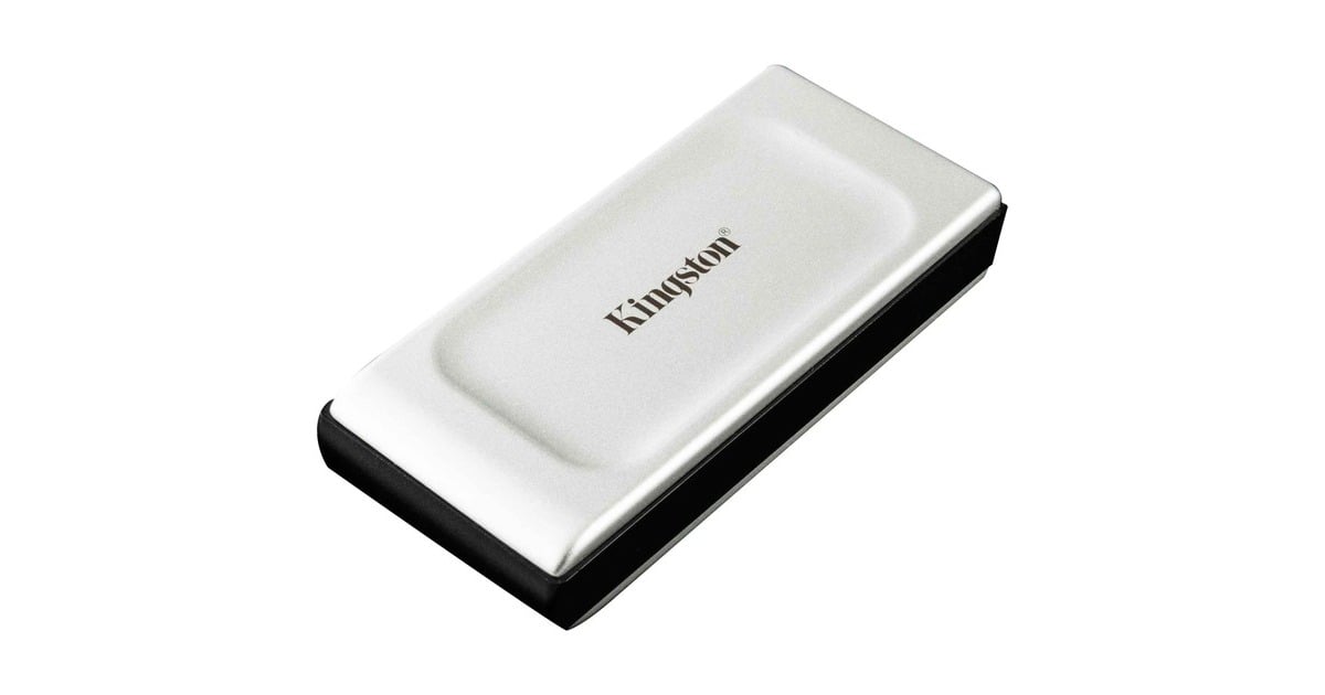 KingstonXS2000 Portable 2 TB externe SSD  (Zilver/zwart, SXS2000/2000G, USB-C 3.2 (20 Gbit/s))