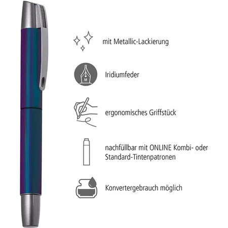 ONLINE Füller Feder M Campus Miracle, Rechtshänder