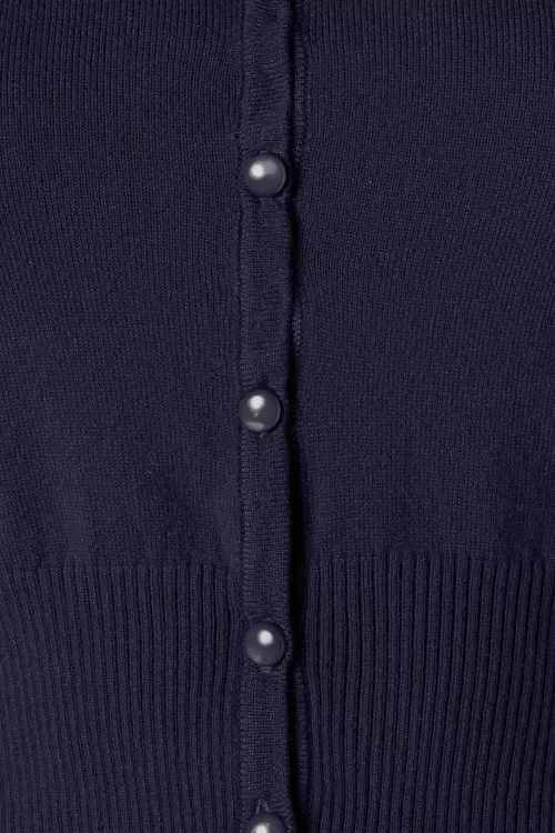 Mak Sweater Nyla cropped vest in marineblauw