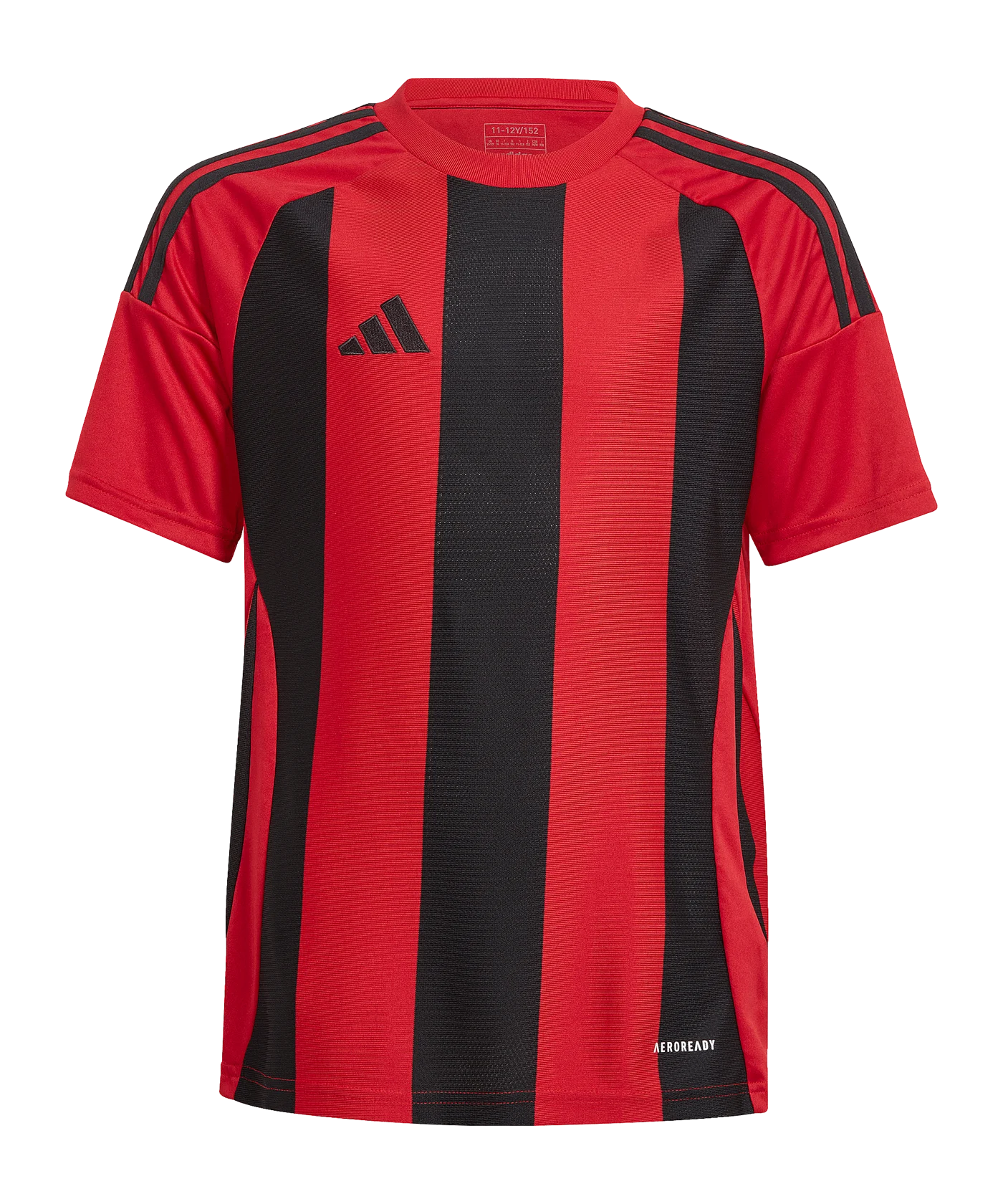 adidas Striped 24 Trikot Kids Rot Schwarz
