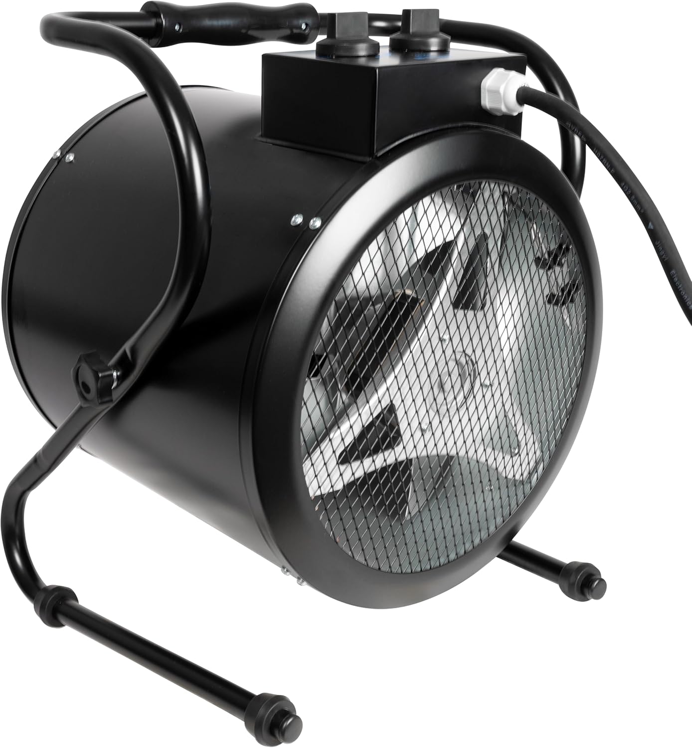 Güde Elektroheizer GH 9 E (9 kW, 2 Heizstufen 4,5/9 kW, Ventilatorfunktion, Gebläseleistung 742 m³/h, Neigungs- und Ausblaswinkel, Überhitzungsschutz, Kippschutz, stufenloser Thermostat)