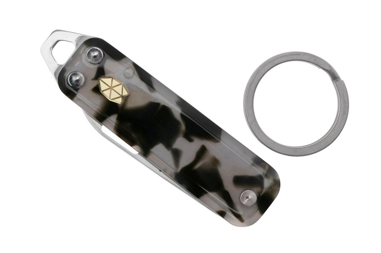 The James Brand The Elko KN117203-00 Smokey Tortoise Acetate, Stainless Steel, Knivesandtools Exclusive zakmes