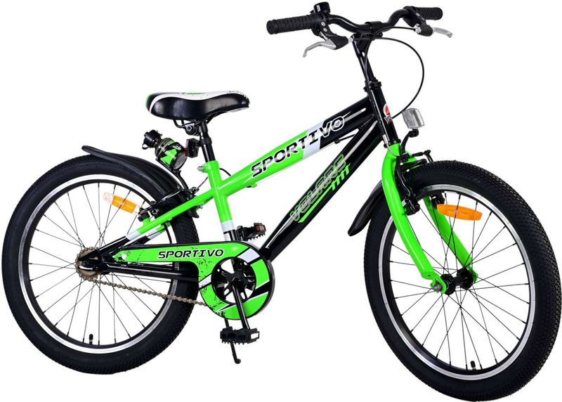 Volare - Sportivo - Kinderfiets - Groen - 20 Inch - Twee Handremmen