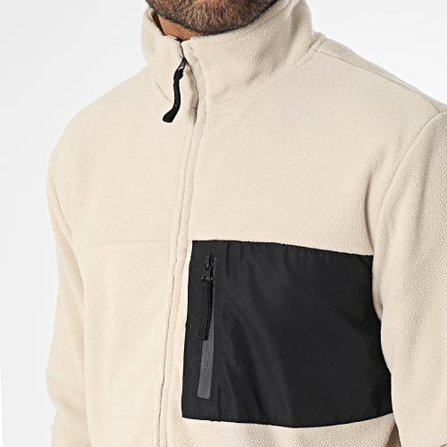 Veste Polaire Zippée Beige