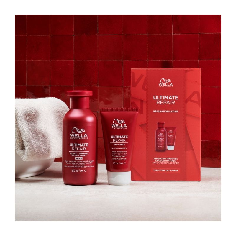 Coffret réparation ultime cheveux abîmés Ultimate Repair Wella