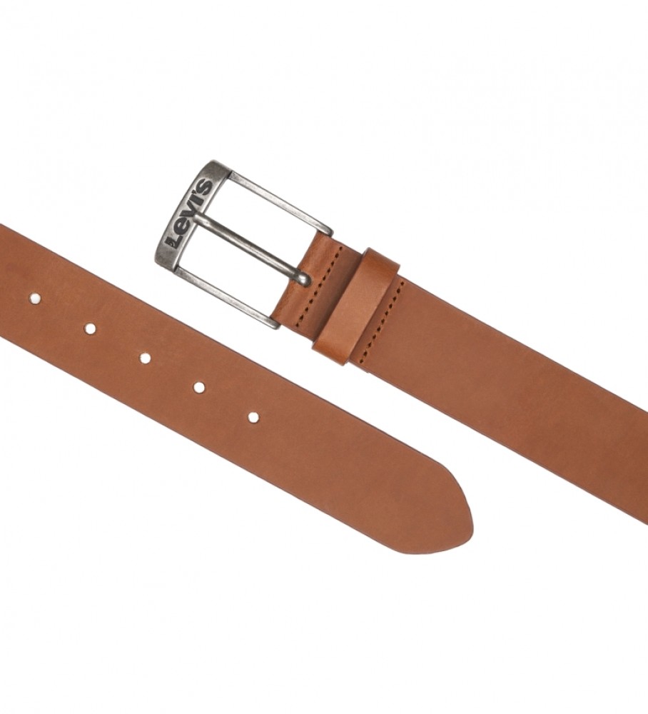 Cinto de couro marrom Levi's New Duncan