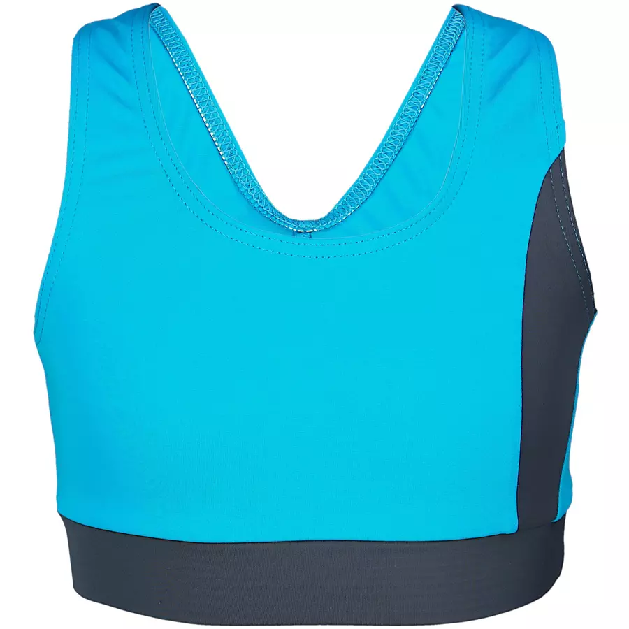 Aquarti Mädchen Sport Bikini - Racerback Bustier & Badehose grautürkis