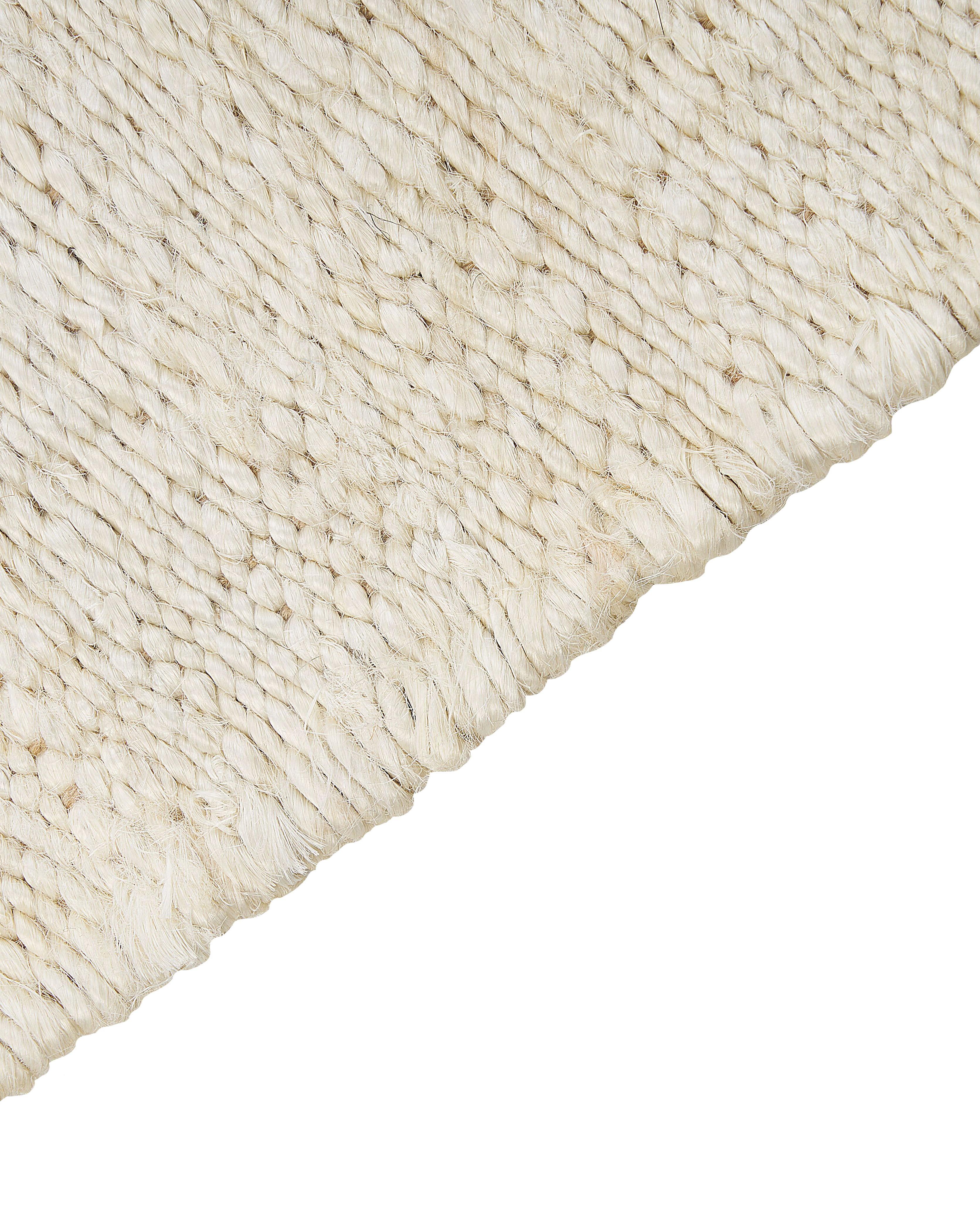 Vloerkleed LUNIA Lichtbeige 80 x 150 cm Jute