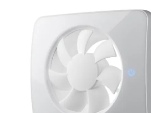 FRESH Ventilator Intellivent® Sky med touchpanel og App samt funktioner for tids-, hastigheds-, fugt- og lugtstyring. Max. 140 m³/h.