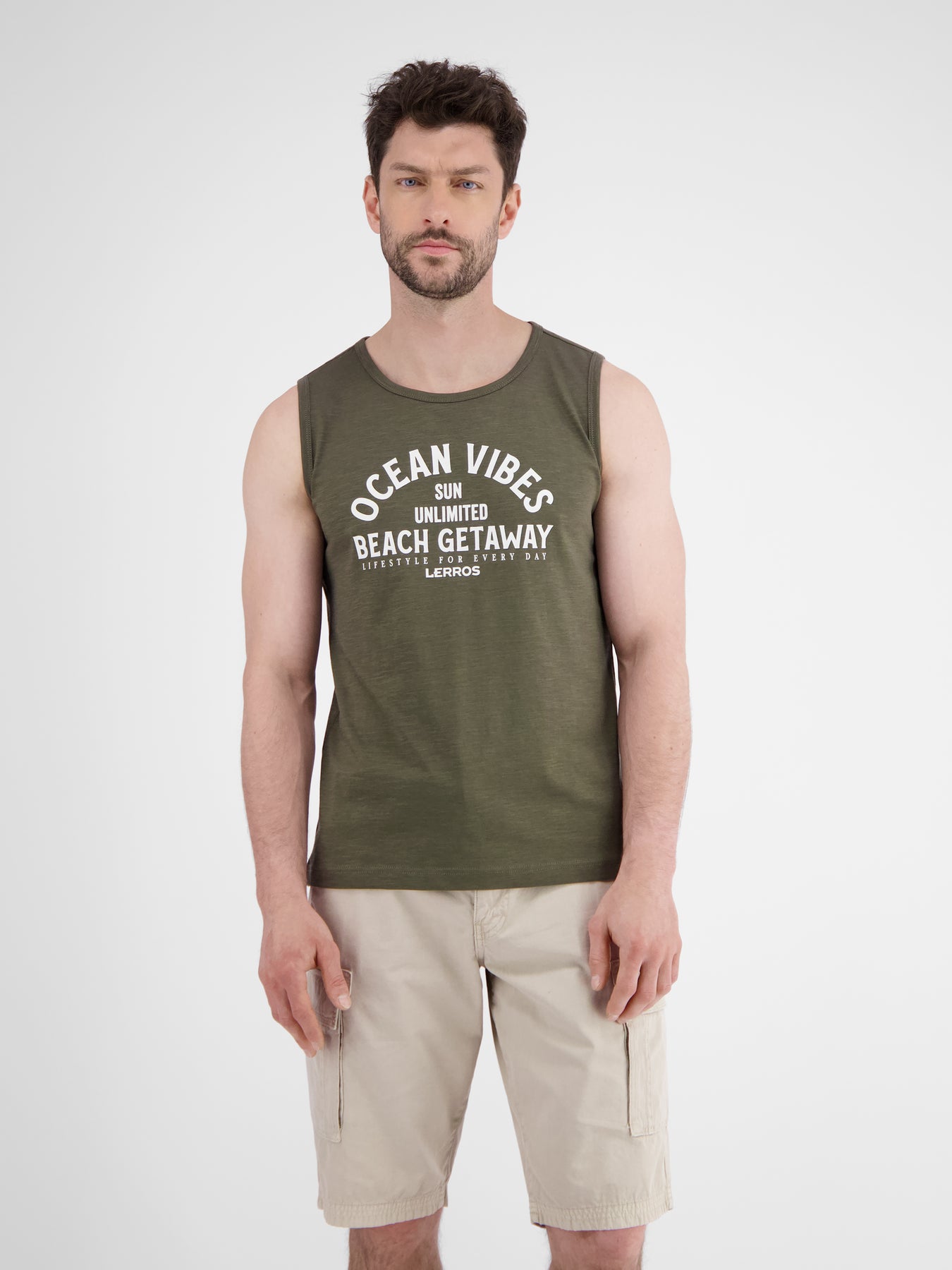 Herren Tanktop mit Brustprint