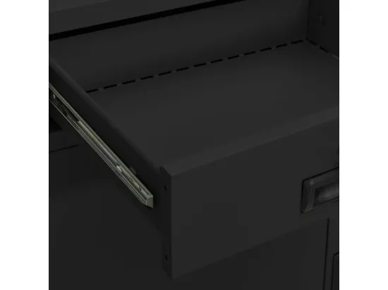 Armoire de bureau Anthracite 90x40x102 Acier 2