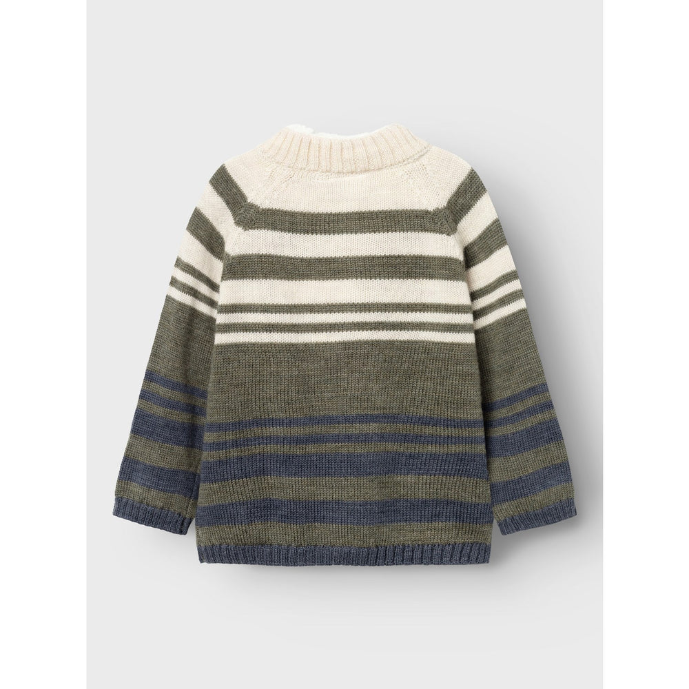 Køb Name It Mulled Basil Wriss Uld Strik Cardigan