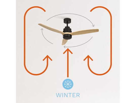 IKOHS - Ventilateur plafond Windstylance dc black - ventilateur de plafond