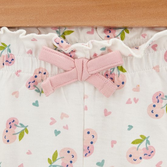 Sweet Summer short   Imprimé cerises et coeurs        de               P'tit bisou