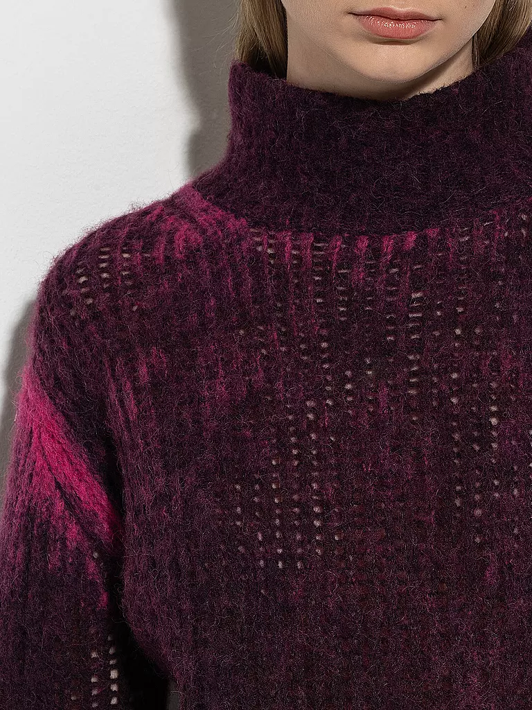 LUISA CERANO Rollkragenpullover bunt