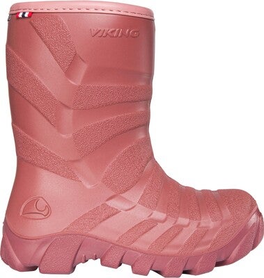 Viking Ultra Fôrede Gummistøvler, Rosa/Lyserosa