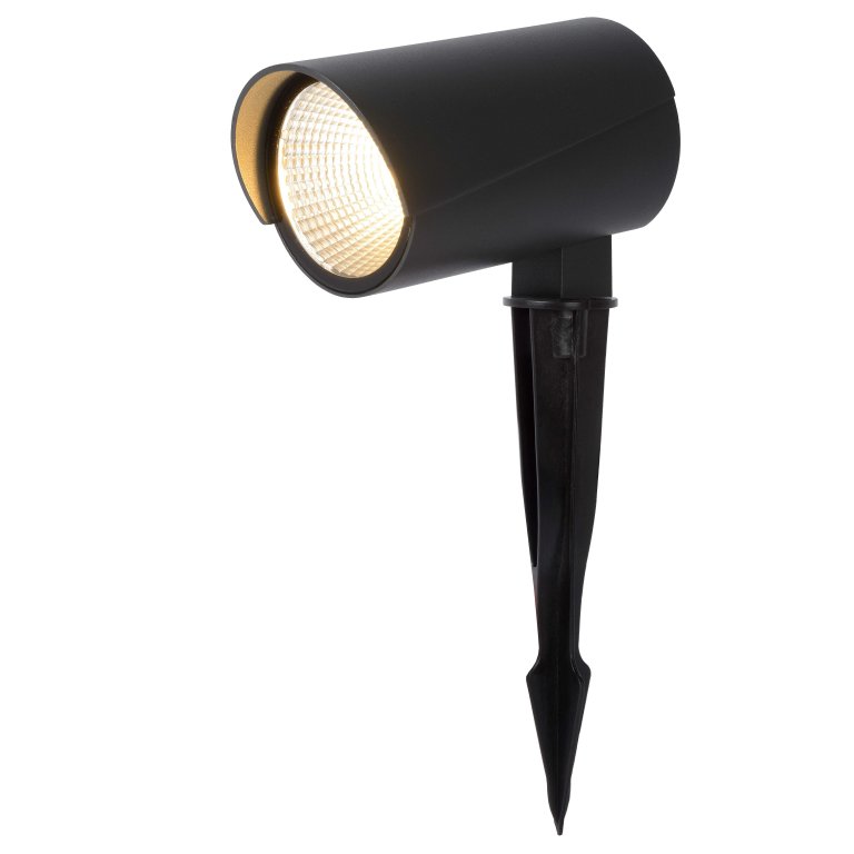 Lucide Manal spot met grondvoet LED buiten IP65 zwart