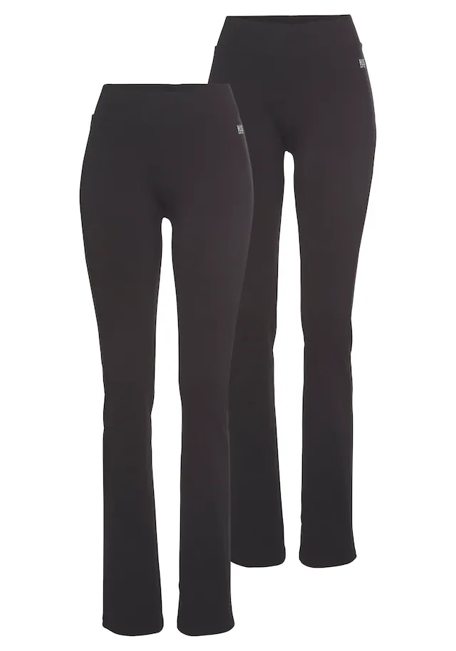 H.I.S Leggings  Bootcut‑Leggings im praktischen 2er‑Pack mit elastischem Bund