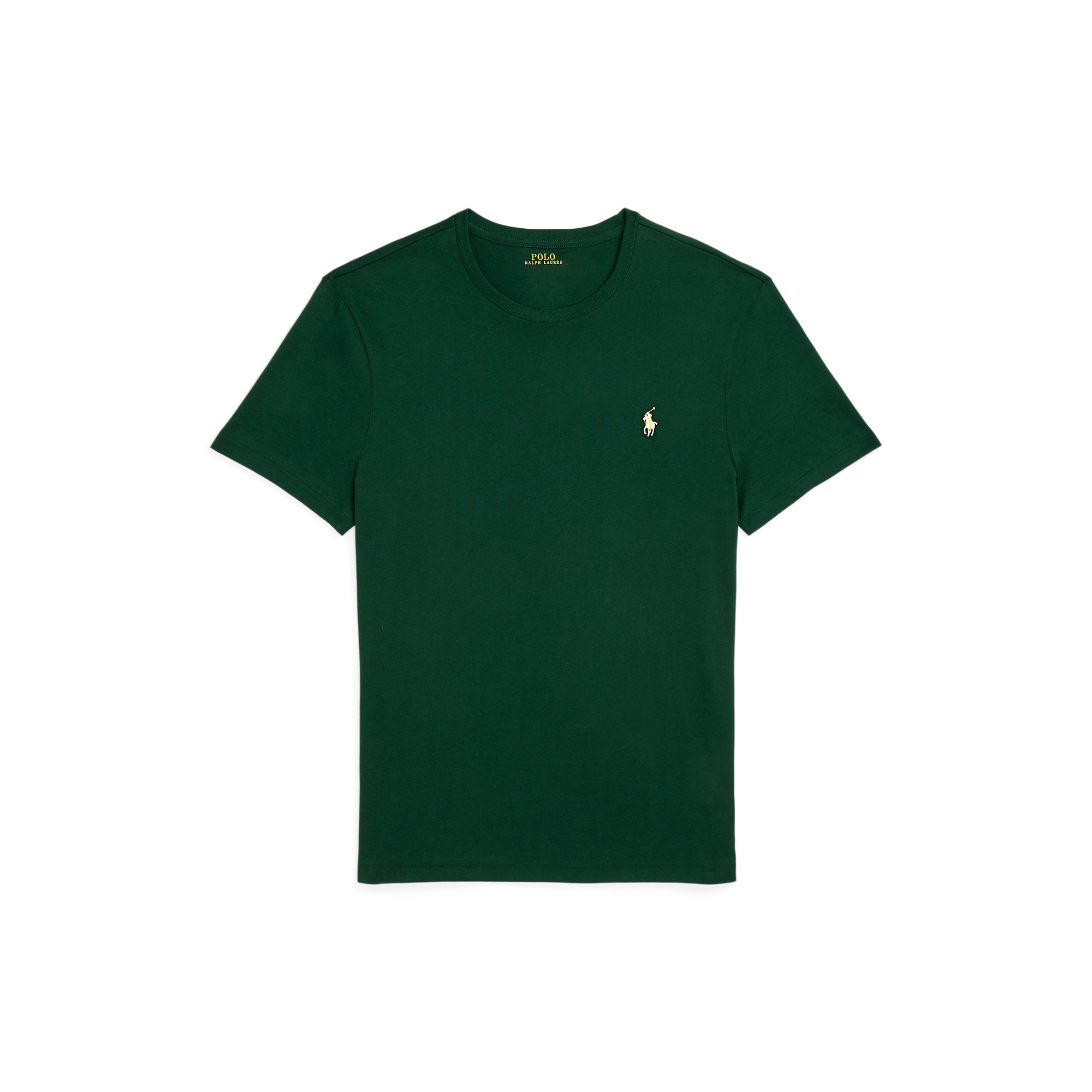 Tee-shirt col rond regular-fit en coton | Vert
