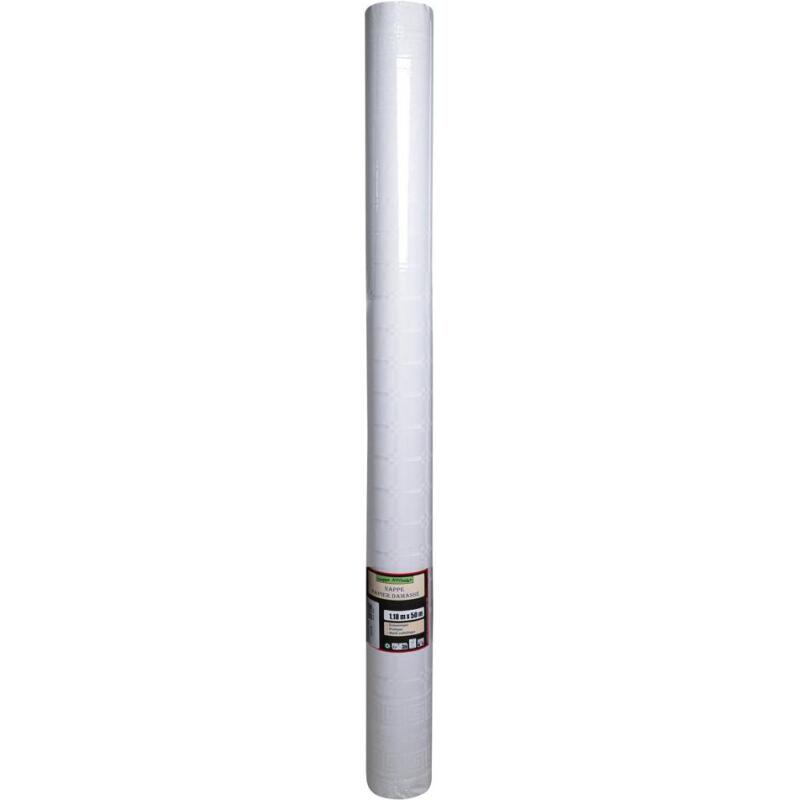 Nappe en rouleau papier damassé - 50x1,18m - Blanc