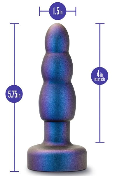 Anal Adventures Matrix Kinetik Plug Space Age Blue Analplugg med vibrator