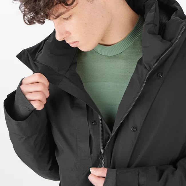 PATROLLER GORE-TEX DOWN  Daunenparka mit Kapuze Herren DEEPBLACK