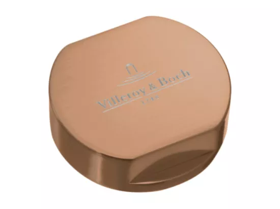 Bouton pour mécanisme 1 cuve, VILLEROY & BOCH en acier inoxydable finition bronze
