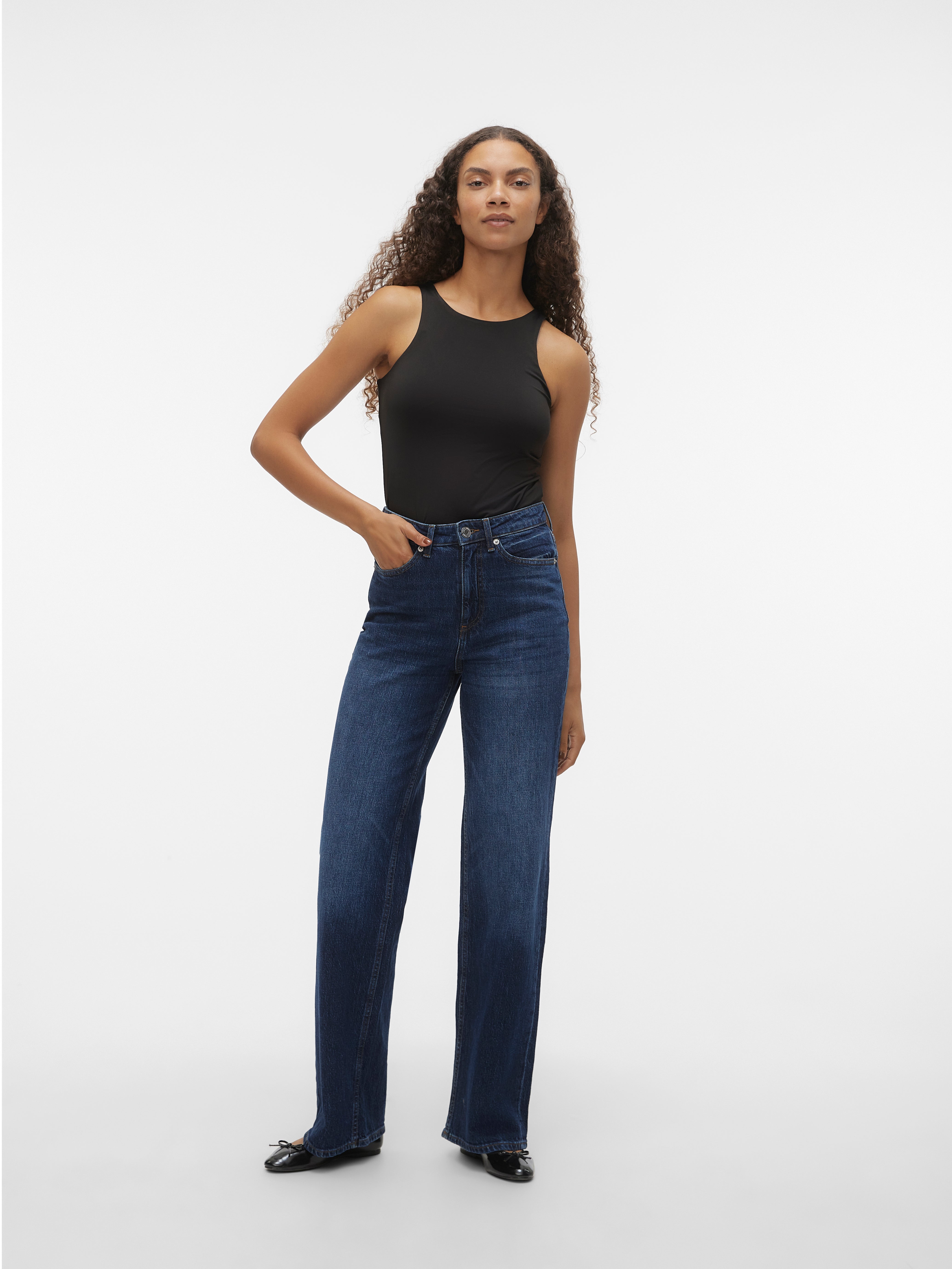 VMTESSA High rise Wide leg fit Jeans