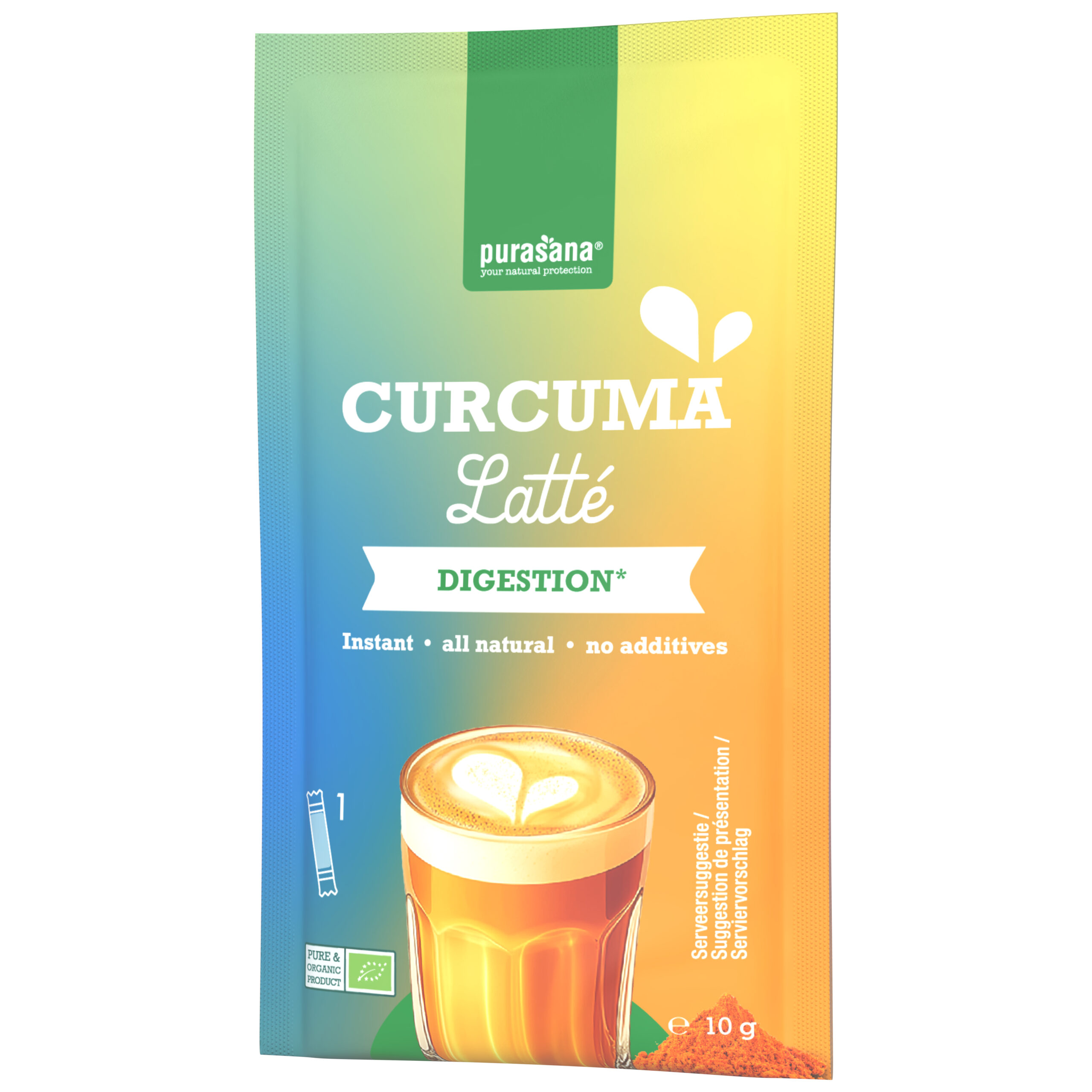 Purasana Curcuma Latté Bio (6 x 10 gr)