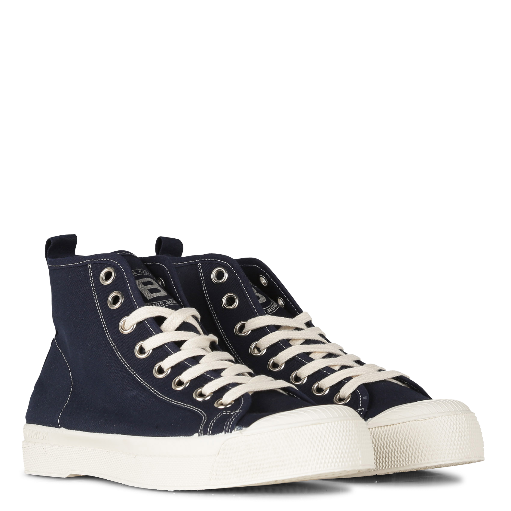 STELLA B79 FEMME - Baskets montantes en coton | Bleu