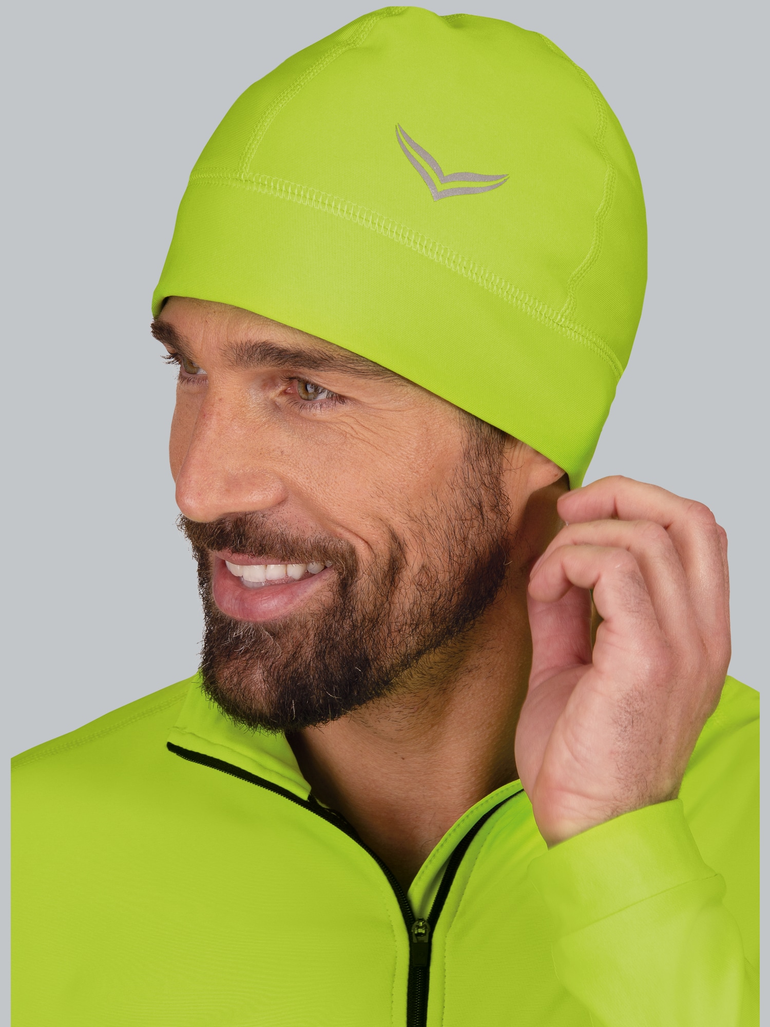 Mütze mit reflektierendem Logo Lemon