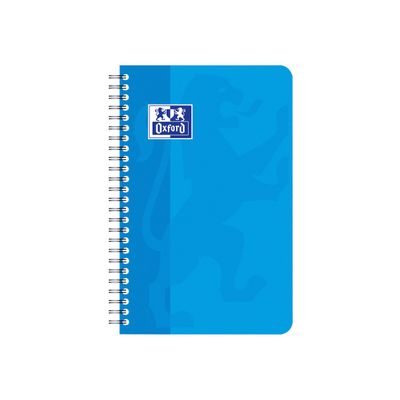 Oxford - Carnet à spirale 9 x 14 cm - 100 pages - petits carreaux (5x5 mm) - disponible dans différentes couleurs