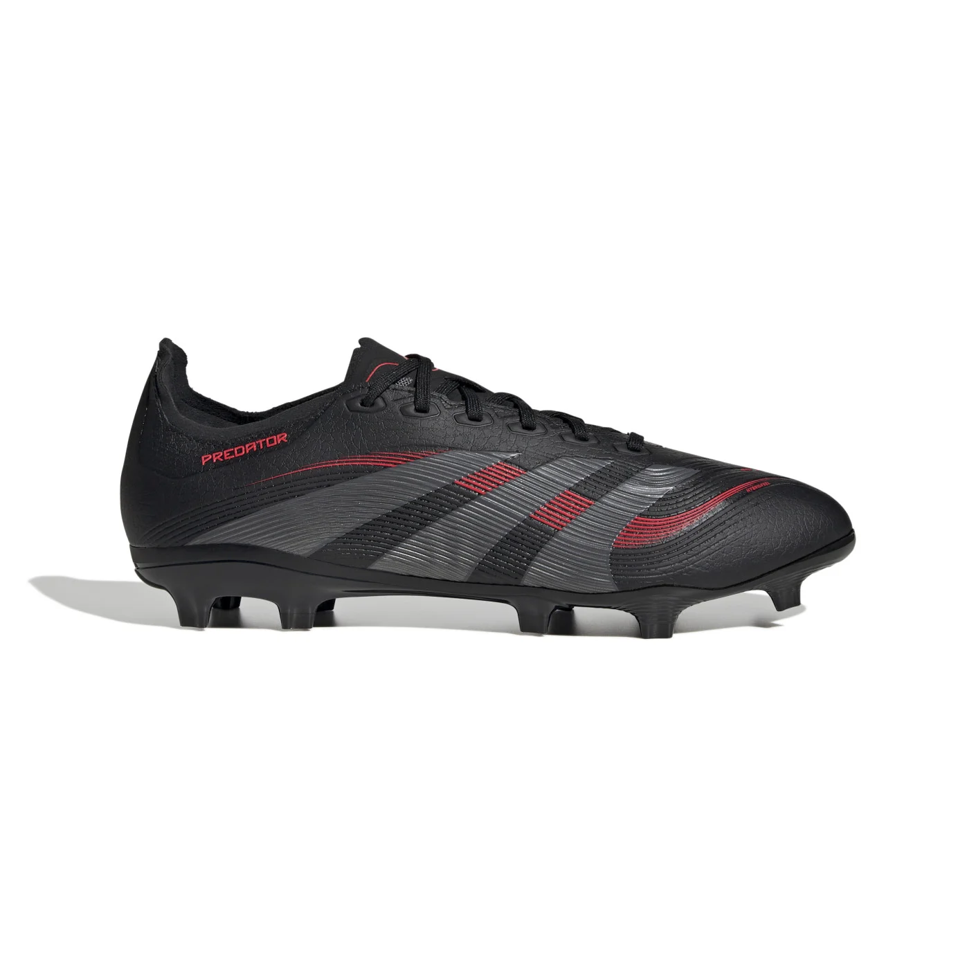 Adidas Predator League Gras / Kunstgras Voetbalschoenen (MG) Zwart Grijs Rood