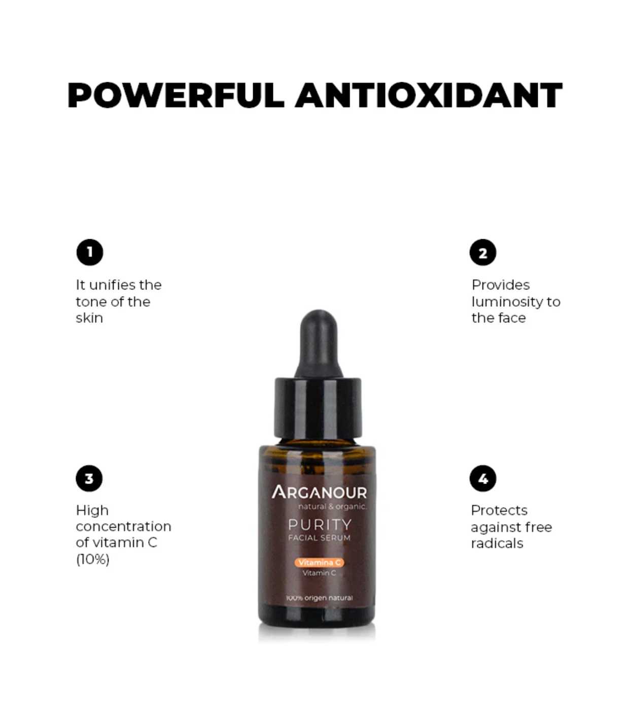 Arganour - Sérum facial de vitamina C Purity