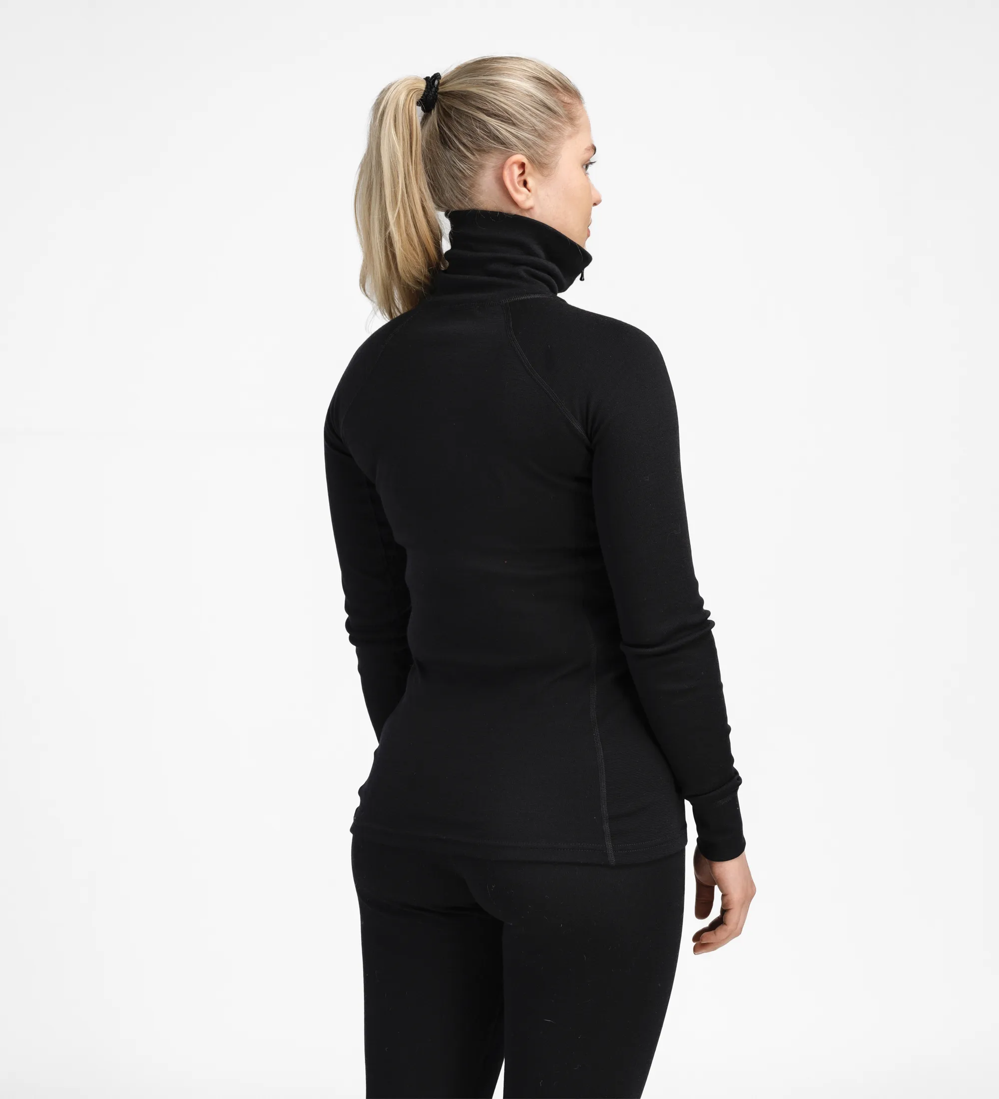 Aclima Women's WarmWool Polo Jet Black