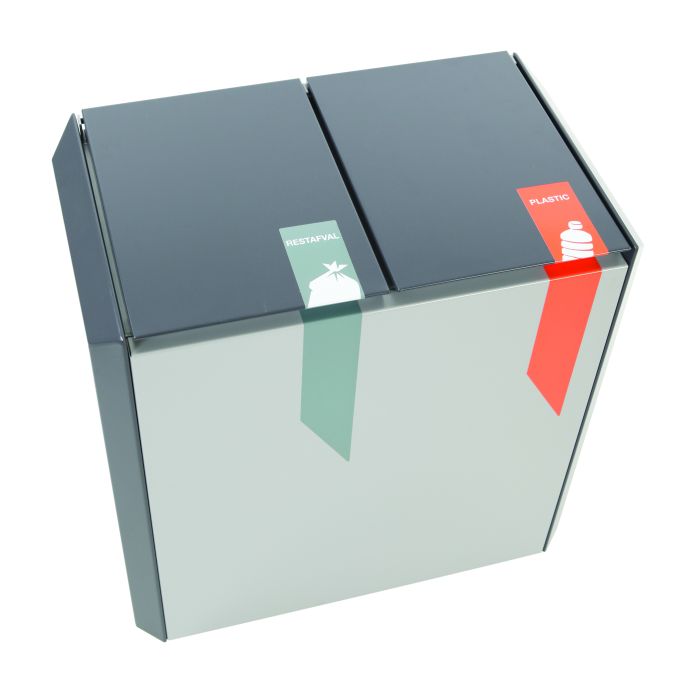 DutchDesign Brandveilige Afvalscheidingsunit Recyclostar 2 110 Liter afvalbak RecycloStar 2 (VB708420)