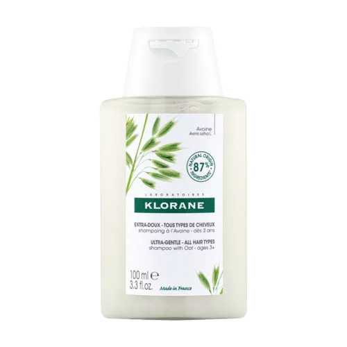 Klorane - Avoine - Shampoing Extra-doux au lait d'Avoine - Usage fréquent - Tous types de cheveux dès 3 ans 100ml