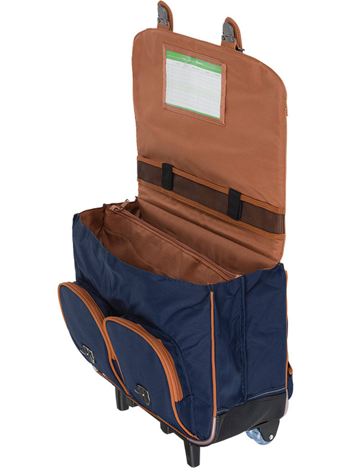 Cartable  roulettes 2 compartiments TANN'S