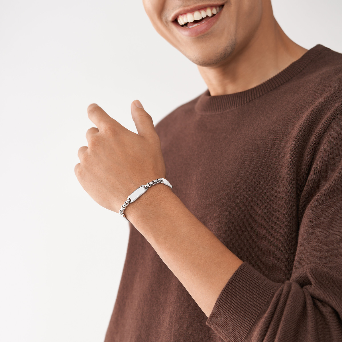 Bracelet FOSSIL acier inoxydable 22,5 cm