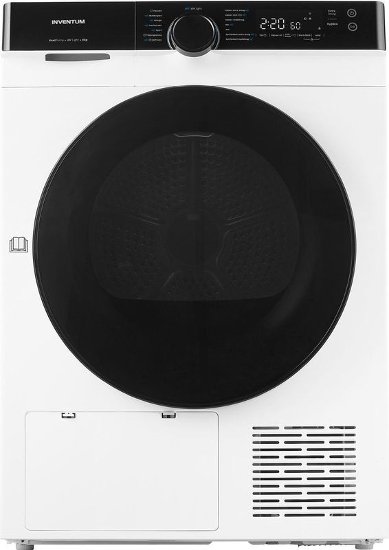 Inventum - VDW8020W - Warmtepompdroger - Wit - Energieklasse A++