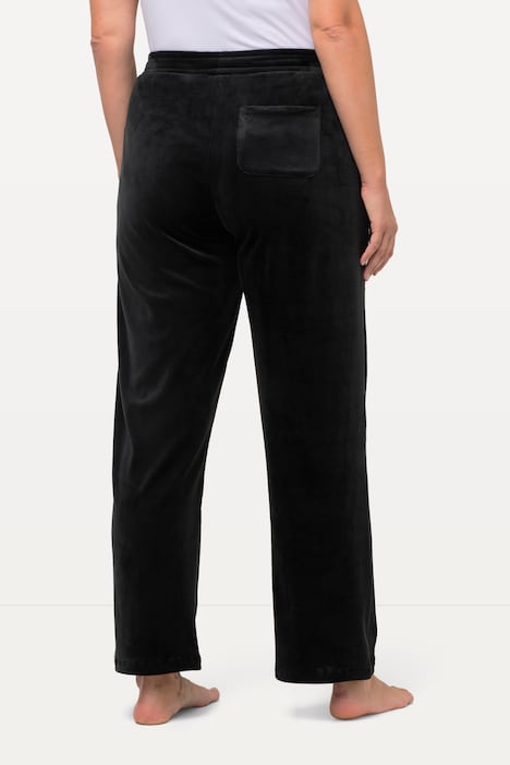 Loungewear-Nickihose, weites Bein, recycelt