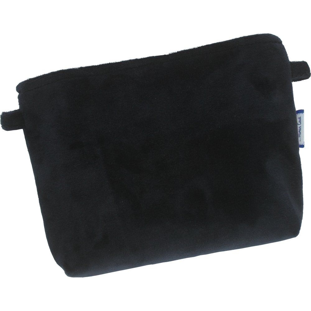 Mini Pochette Tissu Velours Marine